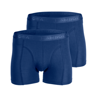 2-pack Lewis Bamboe Boxershorts - Marineblauw