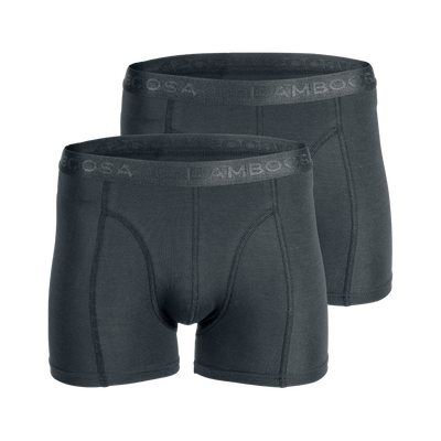2-pack Lewis Bamboe Boxershorts - Antraciet