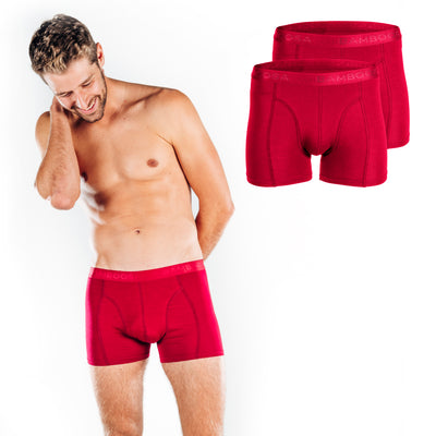 2-pack Lewis Bamboe Boxershorts - Rood